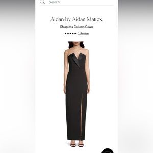 Brand new, unworn! Aidan Mattox Tuxedo Dress Size 8
